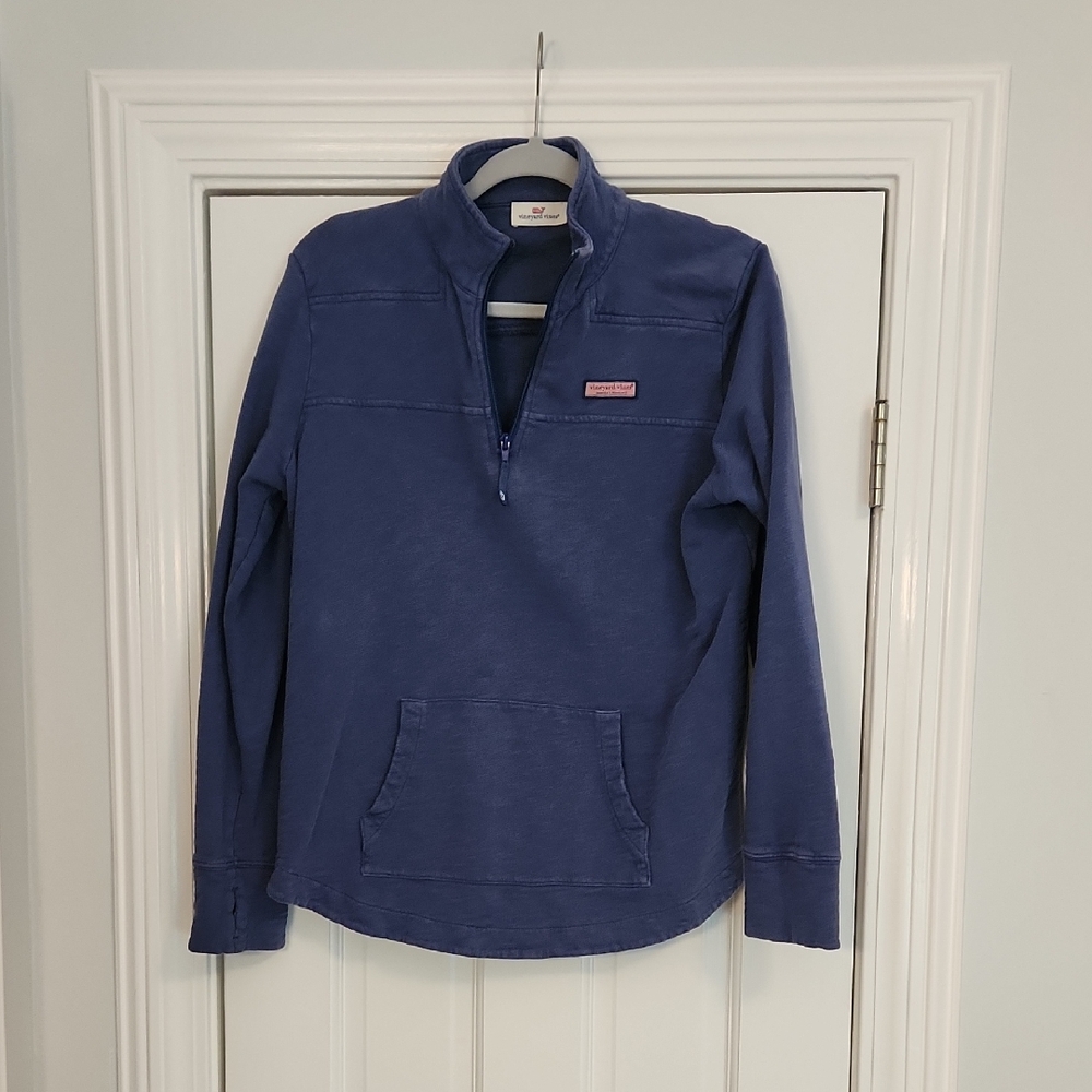 Vineyard Vines Blue Quarter-Zip Pullover